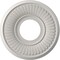 Ekena Millwork Berkshire PVC Medallion (Canopies up to 4 1/2"), 10"OD x 3 1/2"ID x 3/4"P, Satin Blossom White CMP10BEGBW - alternate 1